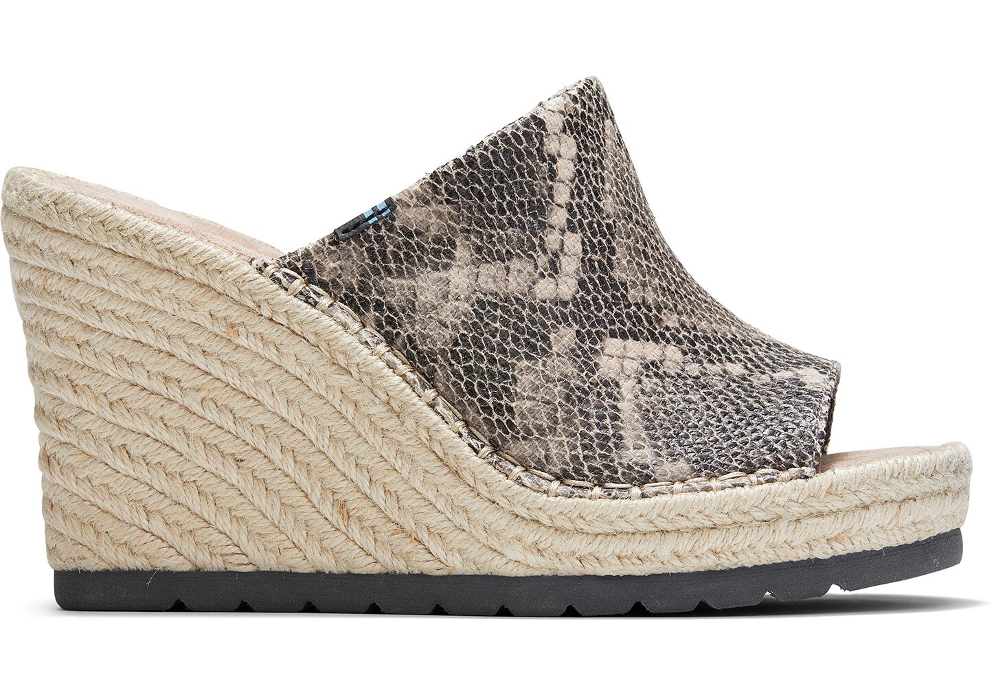 Toms Monica Faux Snake Mule - Womens Wedge Heels - Snake - NZ - 547623BCO